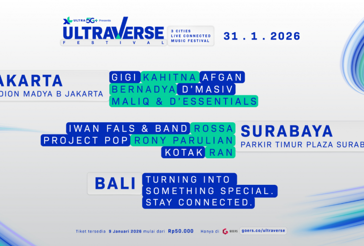 Ultraverse Festival 2026 Siap Digelar Serentak di 3 Kota Tanpa Jeda Koneksi dengan Layanan XL Ultra 5G+, Hadirkan Kolaborasi 12 Musisi