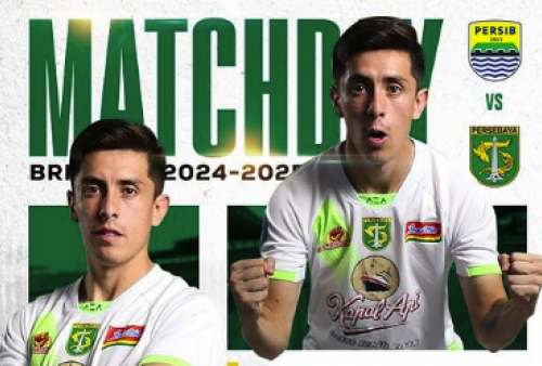 Susunan Pemain Persib vs Persebaya: David da Silva Absen, Malik Risaldi Starter