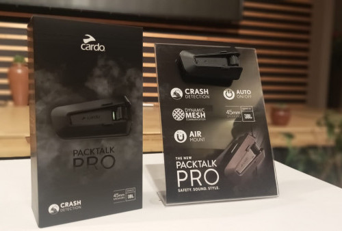 Intercom Cardo Packtalk Pro Resmi Dijual di Indonesia, Sudah Ada Auto On/Off dan Crash Detection