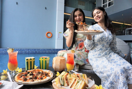 Pizza Buntut Bakar dan Tropical Darmo Mixo di Grand Swiss Bel-Hotel Darmo