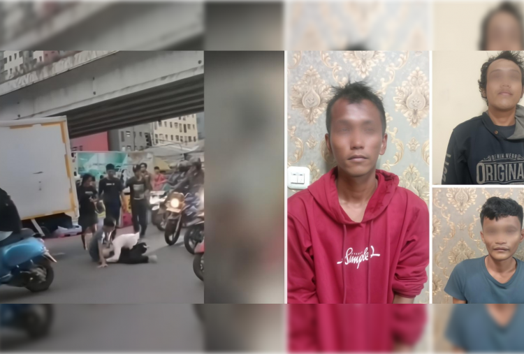 Kurang dari 24 Jam, Tiga Pak Ogah yang Kepruk Kepala Pemotor di Pesing Dicokok Polisi