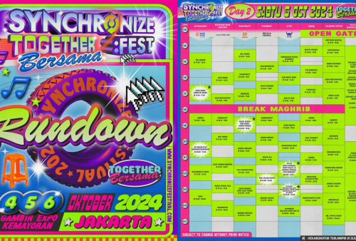 Line Up dan Rundown Synchronize Fest 2024 Hari Kedua, Sal Priadi Tampil Pukul 14.15 WIB 