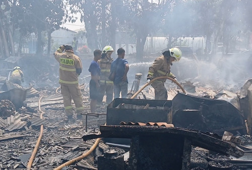 Terjebak dalam Rumah, Lansia Sebatang Kara Tewas Terpanggang saat Kebakaran di Penjaringan