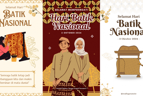 30 Poster Hari Batik Nasional 2024 Gratis Lengkap Ucapannya, Banyak Desain Kreatif dan Cantik!