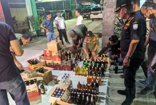 Bravo! Polisi Amankan Ribuan Miras Oplosan dari Warung Kopi di Kawasan Setiabudi: Dari Berbagai Jenis!
