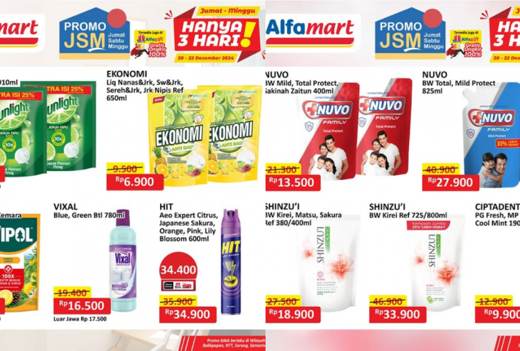 Promo Alfamart Hari Ini Terbaru 22 Desember 2024, Sabun Cuci Piring Rp6 Ribuan