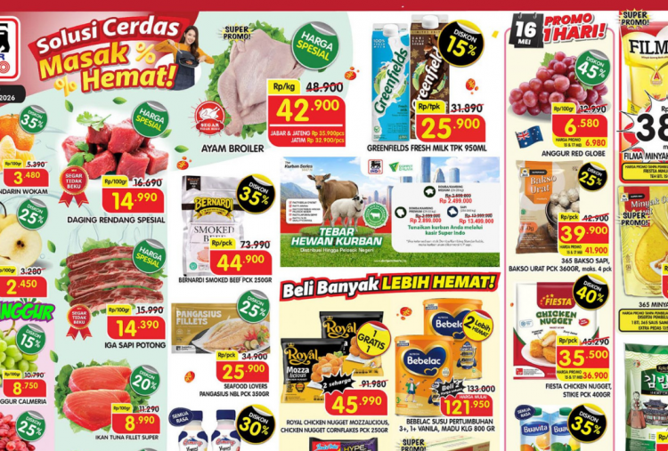 Promo JSM Superindo Minggu Ini Terbaru 15-17 Mei 2026, Filma Minyak Goreng 2L Rp38 Ribu