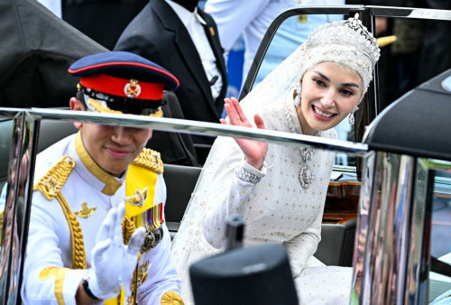 Pangeran Abdul Mateen-Anisha Rosnah Diarak, Ada Es Krim Gratis dan Aneka Minuman