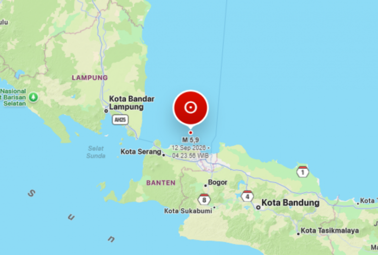 Gempa Bumi Magnitudo 5,9 Guncang Kepulauan Seribu, Getaran Dirasakan di Pulau Jawa hingga Sumatera