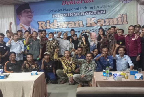 Gerakan Nasional Indonesia Juara di Banten Deklarasi Ridwan Kamil Capres 2024