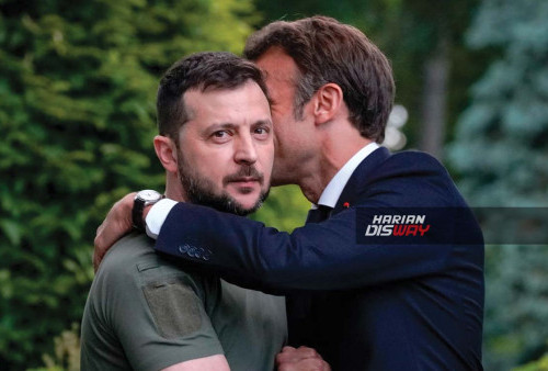 Putus Kontak, Ternyata Liput Presiden Zelensky Bertemu Presiden Emmanuel Macron