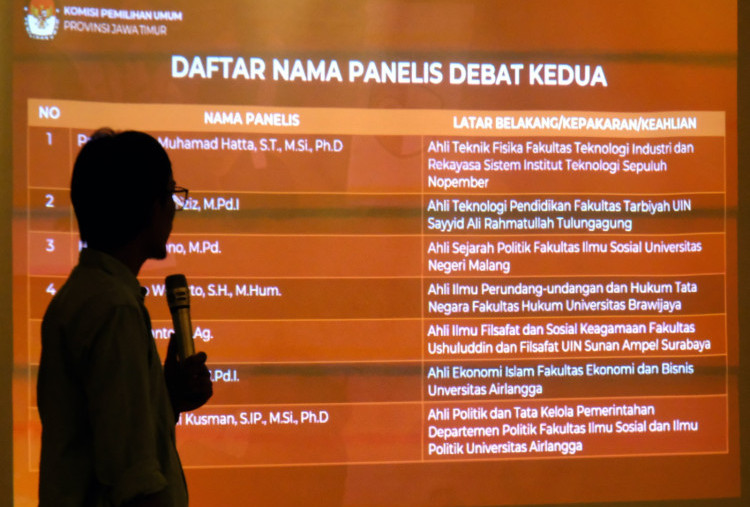 Debat Kedua Pilgub Jatim 2024, Panelis Diisukan Dekat dengan Salah Satu Paslon