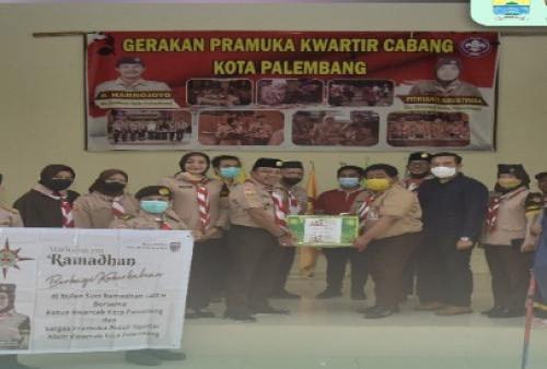 Pramuka Kwarcab Palembang Berbagi Bersama dengan Panti Asuhan
