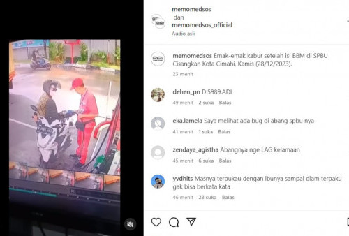 Viral Emak-emak Motor BeAT Disebut Kabur Selepas Isi Bensin di SPBU, Operatornya 'Ngebug'!