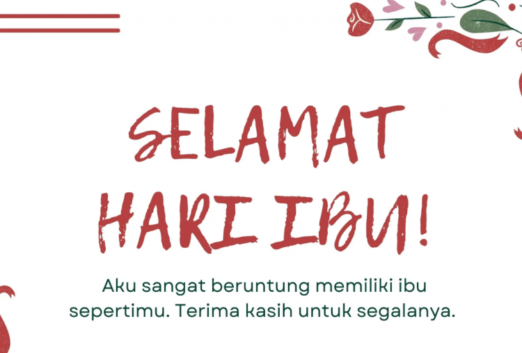 25 Kartu Ucapan Hari Ibu 2025 Gratis dan Desain Menarik, Pelengkap Kado yang Berkesan