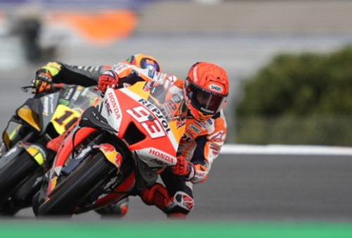 MotoGP Portugal, Marc Marquez Catatkan Rekor Baru di Trek Basah Portimao Dalam Sesi Free Practice
