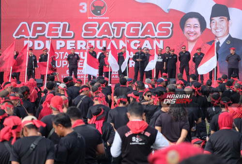 Apel Satgas Cakra Buana di Tugu Pahlawan 