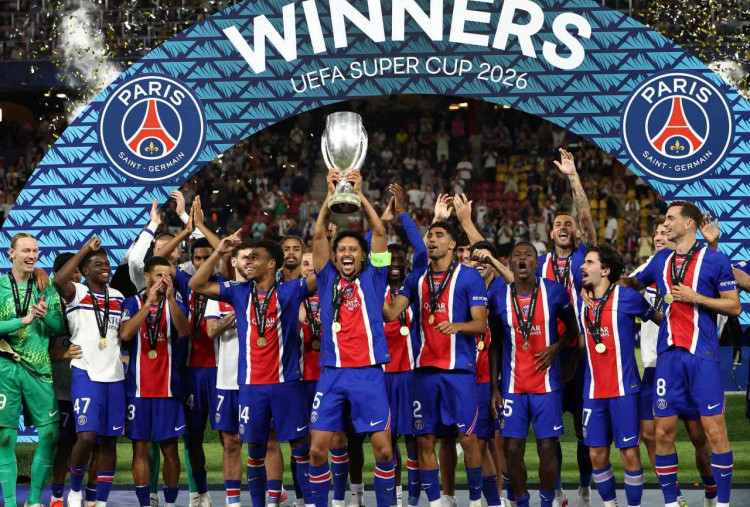 PSG vs Aston Villa 2-1, Les Parisiens Back-to-Back Juara Piala Super Eropa!