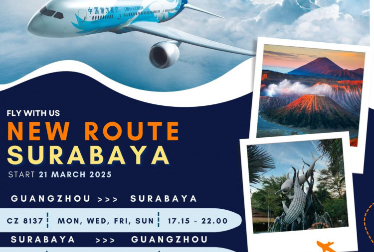 China Southern Airlines Layani Direct Flight Surabaya-Guangzhou, Ini Jadwalnya