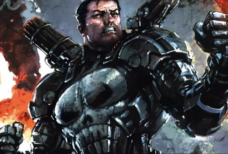 Punisher Kembali Kenakan Armor War Machine di Komik Terbaru Marvel, Tampil dengan Tengkorak Ikonis