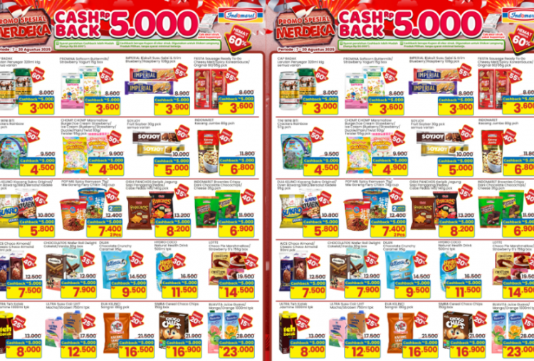 Promo Indomaret 16-17 Agustus 2025 Spesial HUT RI Harga Minyak Goreng-Gula Pasir Mulai Rp16.000