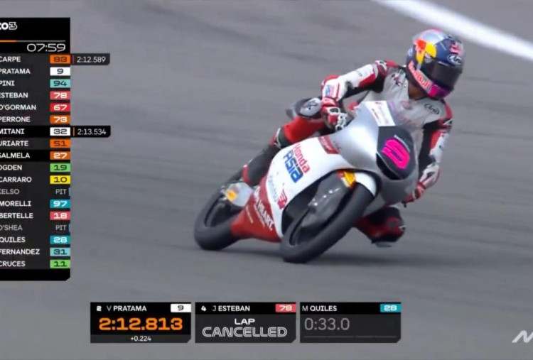 Moto3 AS 2026: Veda Ega Start di Posisi Keempat COTA, Begini Kronologinya
