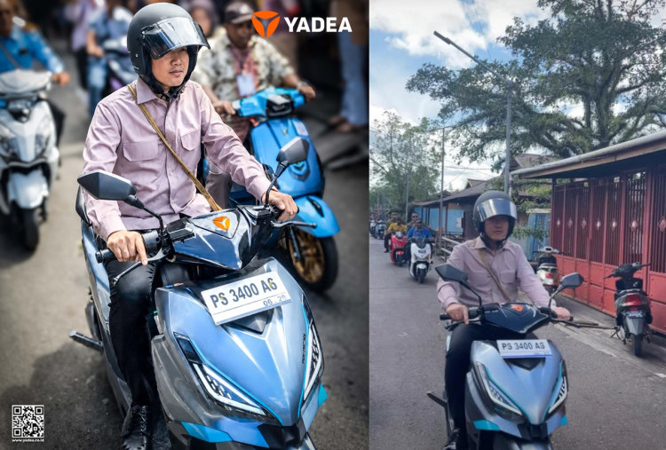 Yadea Kian Serius Dukung Transisi Energi Hijau, Motor Listriknya Menarik Perhatian Wapres Gibran