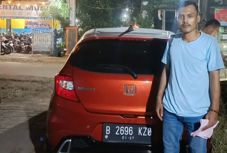 Mobil Brio Milik Bos Rental Tangerang yang Ditembak Diamankan di Polsek Cisoka