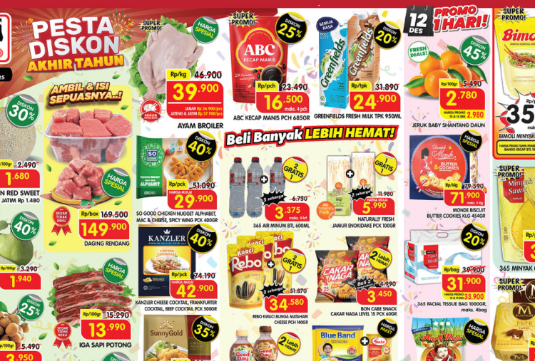 Promo JSM Superindo 12.12-14 Desember 2025 Terbaru Minggu Ini, Bimoli Minyak Goreng 2L Rp35 Ribuan