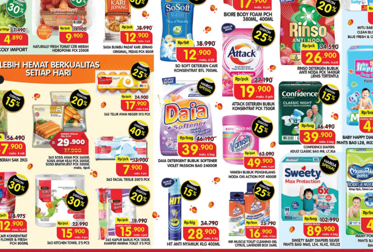 Promo Superindo di Akhir Pekan Hari Ini 20 September 2026, Diskon Rinso Detergen Bubuk Rp26 Ribuan