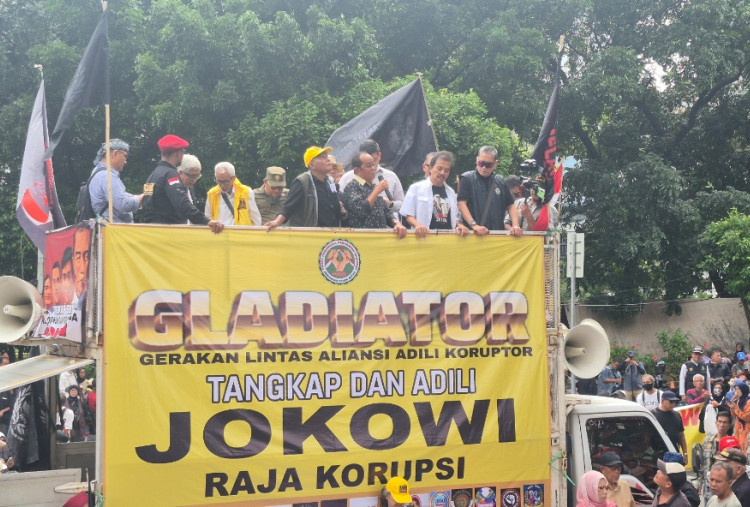 Massa Serbu Gedung KPK, Desak Jokowi Sekeluarga Ditangkap dan Diadili