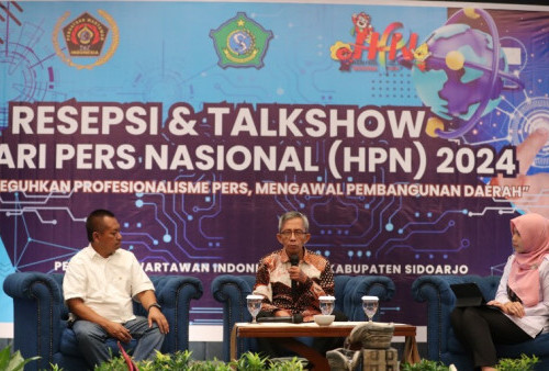 Hadiri Talkshow HPN 2024, Subandi Minta PWI Sidoarjo Kawal Pembangunan