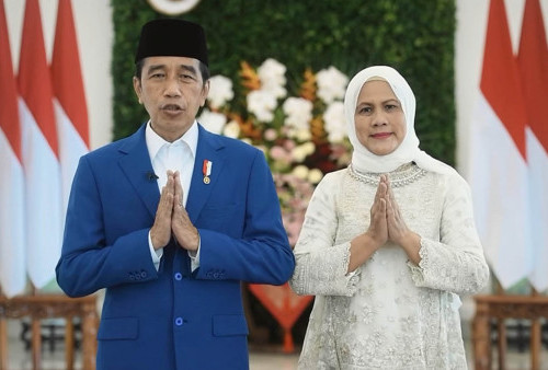 Selamat Idul Fitri, Presiden Jokowi dan Ibu Iriana Jokowi Mengucapkan Syukur dan Mohon Maaf Lahir Batin