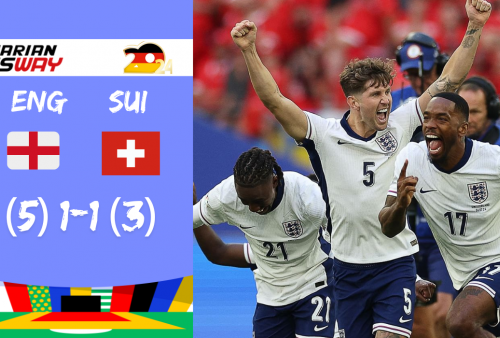 Inggris Kalahkan Swiss Lewat Drama Adu Penalti di Perempat Final Euro 2024, Menang Hoki? 