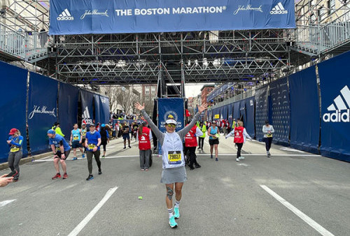 Kisah Elly Minarti Menaklukkan Boston Marathon, 14 Km Terakhir Telapak Kaki Bersimbah Darah