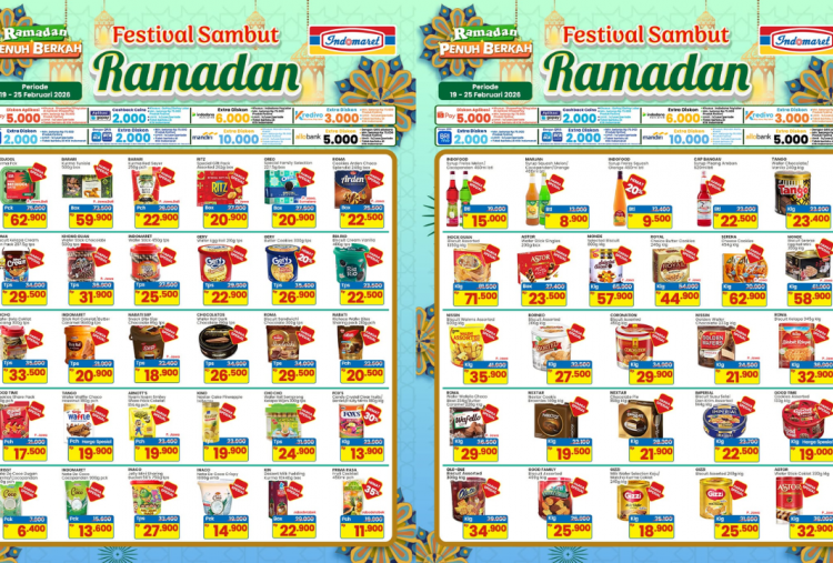 Katalog Promo Indomaret Minggu ini 23-28 Februari 2026 Edisi Ramadhan, Biskuit Royal-Serena Mulai  Rp44 Ribuan
