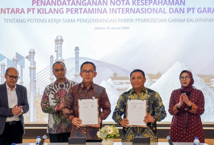 PT Kilang Pertamina Internasional dan PT Garam Perkuat Sinergi Hilirisasi Garam