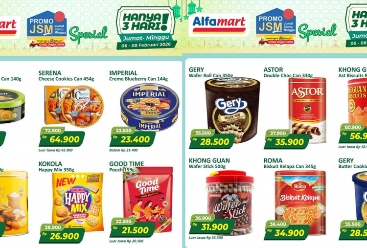 Promo JSM Alfamart Hari Ini 8 Februari 2026 Spesial Persiapan Ramadhan, Biskuit Nextar Cuma Rp20 Ribuan!