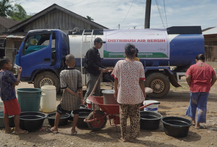 Dompet Dhuafa Distribusi Air Bersih, Penuhi Kebutuhan Penyintas Bencana Sumut