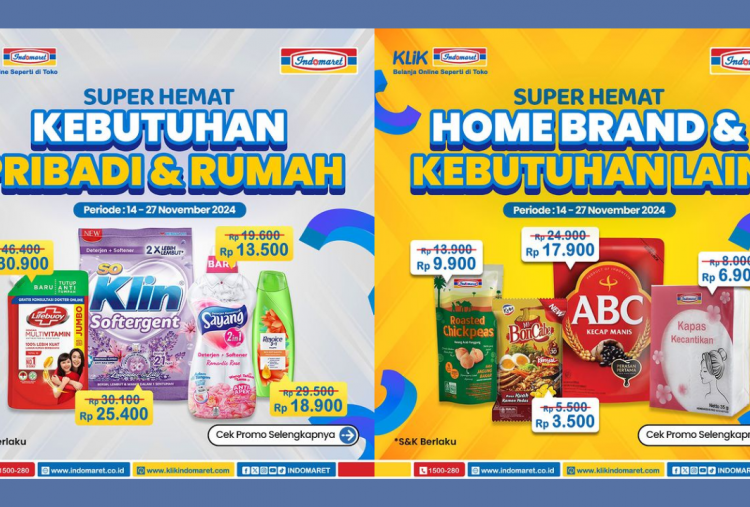 Katalog Promo JSM Indomaret Periode 22-24 November 2024, Aneka Sabun Cuci Baju Mulai Rp10 Ribuan