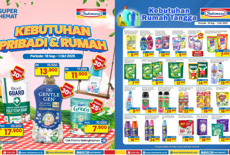 Katalog Promo Indomaret Minggu ini 6-12 Oktober 2025, Sabun Cuci Piring Sunlight Mulai Rp6 Ribuan