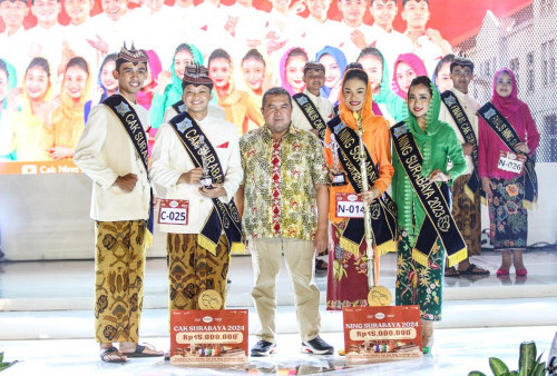 Grand Final Cak dan Ning Surabaya 2024, Cak Maudah dan Ning Joana Jadi Juara