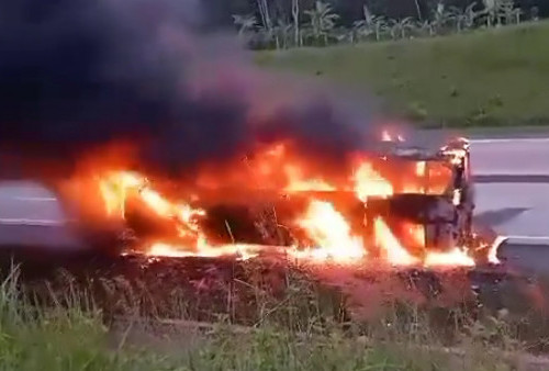 Bus Rosalia Indah Ludes Terbakar di Tol Solo-Semarang, Begini Nasib Penumpangnya