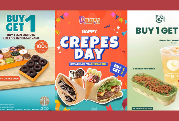 5 Promo Makanan dan Minuman Spesial 2.2 Bulan Februari 2026, Ada JCO, Dcrepes hingga Feel Matcha