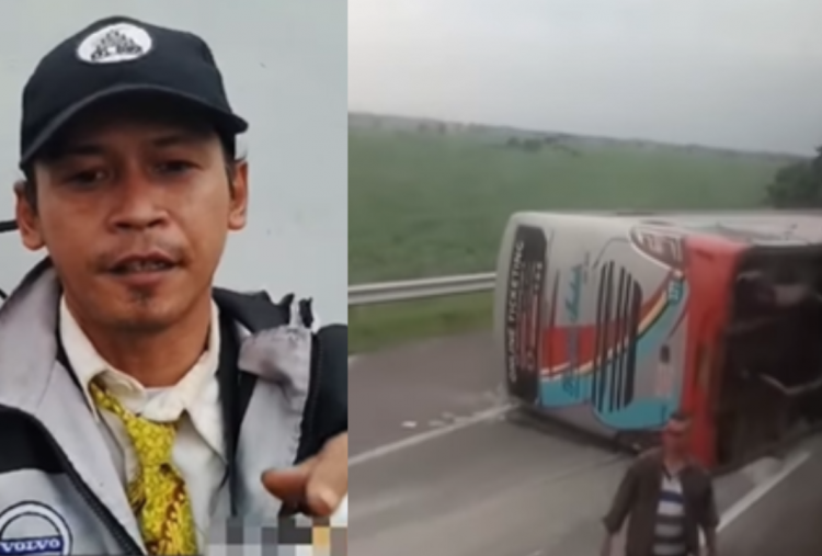 Cerita Ngeri Sopir Bus Rosalia yang Terguling di Tol Kanci-Pejagan, 4 Orang Dilarikan ke RS