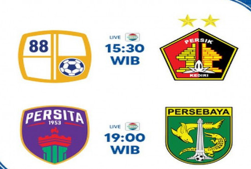 Jadwal Siaran Langsung Liga 1: Barito Putera vs Persik Kediri dan Persita vs Persebaya