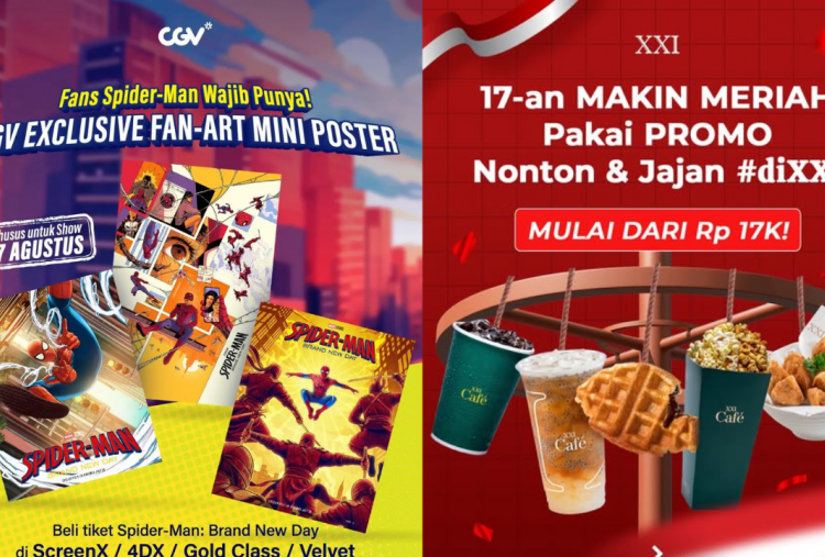 Promo Tiket Bioskop Gratis di XXI, CGV, Cinepolis Spesial HUT ke-81 RI, Jangan sampai Kehabisan!