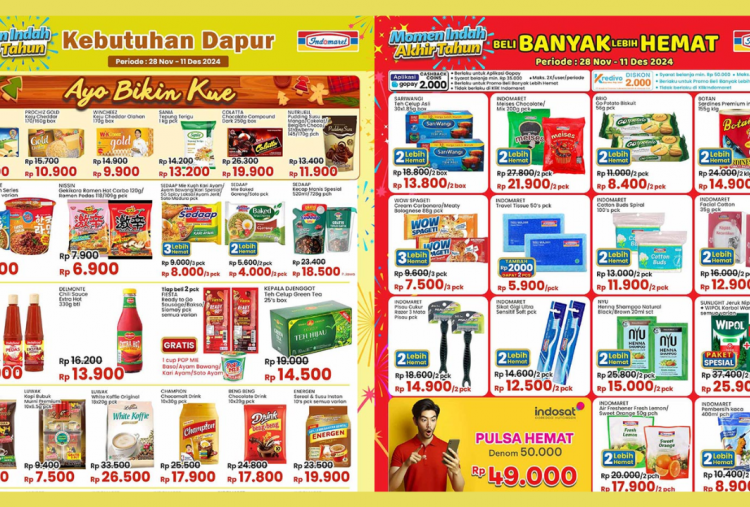 Katalog Promo JSM Indomaret Terbaru 29 November-1 Desember 2024, Teh Celup Beli 2 Cuma Rp13 Ribu!