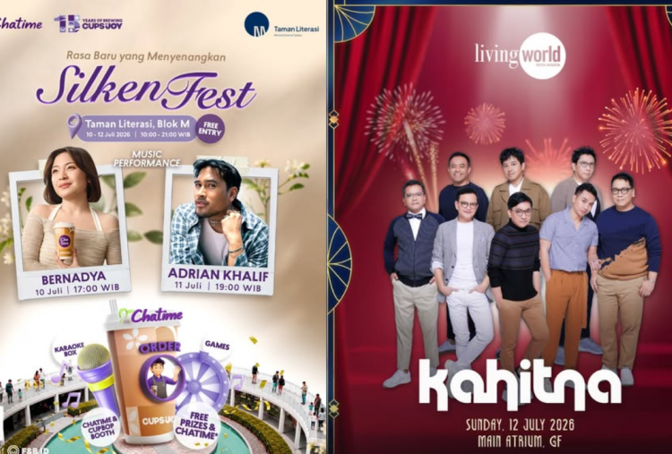3 Konser Gratis di Jabodetabek Akhir pekan 10-12 Juli 2026, Ada Kahitna hingga Bernadya!