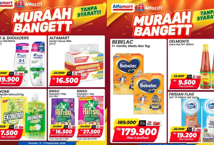 Promo Alfamart Terbaru Pekan Ini 14-17 September 2026, Sabun Ekonomi Diskon Rp7 Ribuan
